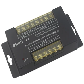 

8Ax4 Channel Rgbw High Speed Power Led Amplifier Dc5~24V Output Pwm Dimming Signal Rgbw Power Repeater