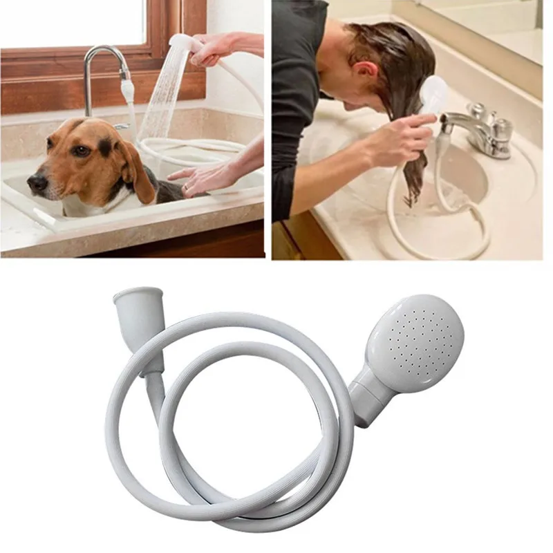 

Multi-functional Pet Dog Cat Shower Head Spray Drains Strainer Bath Hose Sink Washing Hair Shower Head Hair Wash Shower