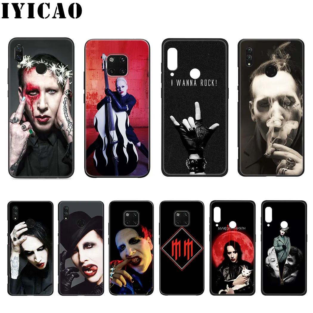Мягкий силиконовый чехол Marilyn Manson для Huawei Nova 5i 4 3i 3 2i 2 Lite Mate 10 20 30 Pro | Мобильные
