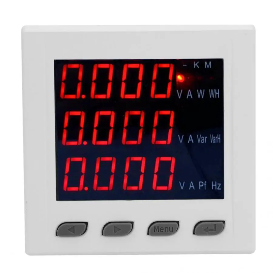 

Multi-function LCD display Digital 3 phase Ammeter Voltage Current Combination Meter AC220V Power Meter