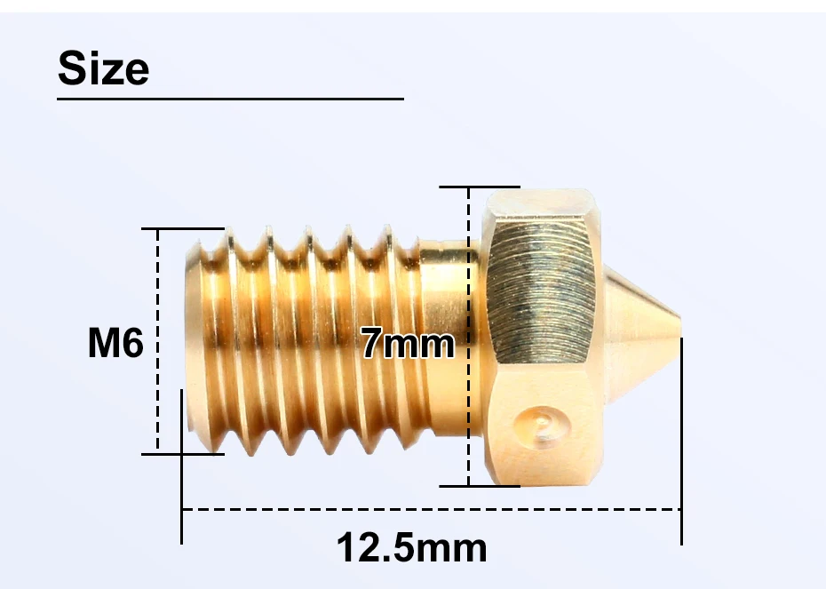 trianglelab latão bocal para impressoras hotend bocal de impressora para dde chc kit hotend extrusora prusa