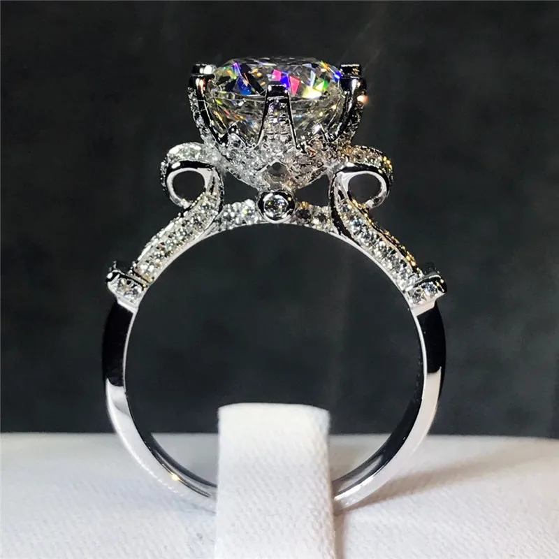 925 Sterling Silver Engagement Wedding Band Rings 40 Style Lovers Lab Diamond Cz Promise Ring for women men Party Jewelry Gift silver rings silver ring wedding rings