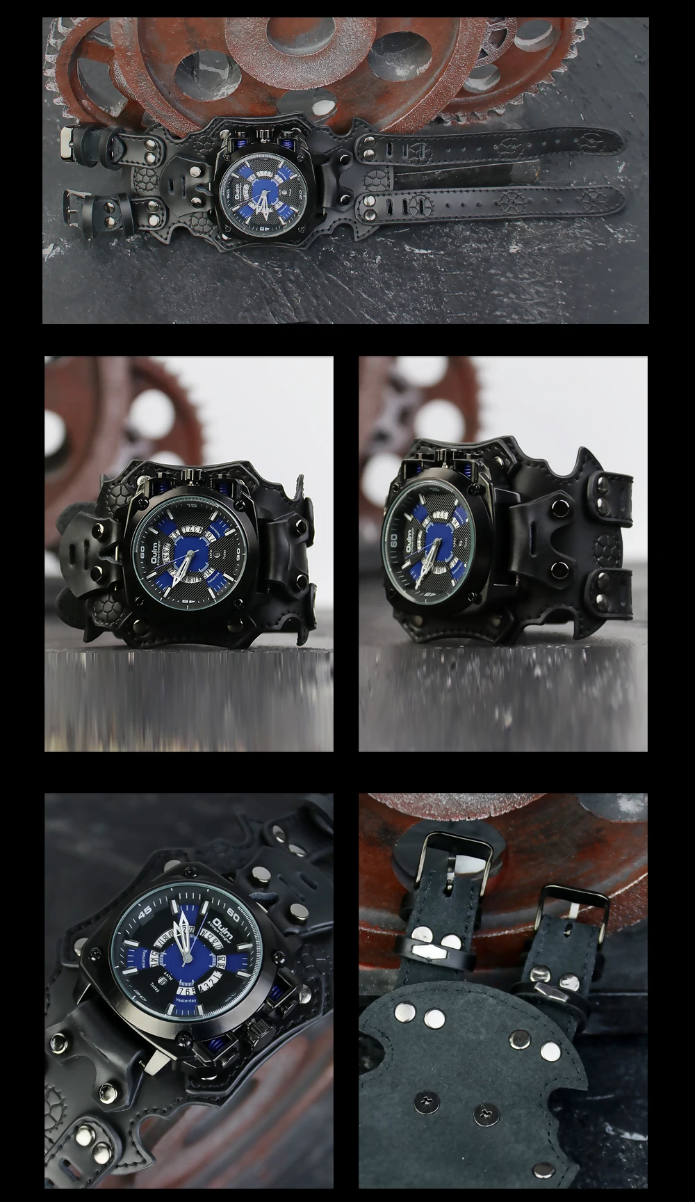 Новые роскошные механические часы мужские персональные спортивные стимпанк часы готические автоматические часы для мужчин