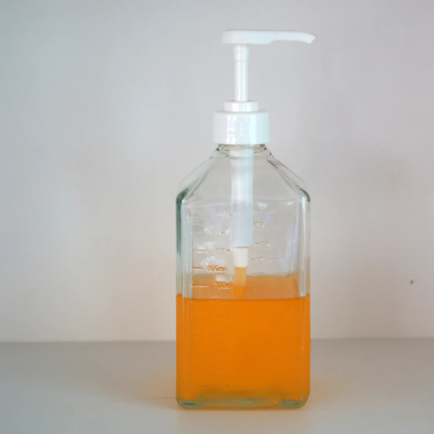 Tea Shop with Sugar Pump Bottle Juicer Pumping Sugar Maker Glass Hand Pressure Fructose Batchmetre 10cc Sugar Pump Bottle 1.1 L