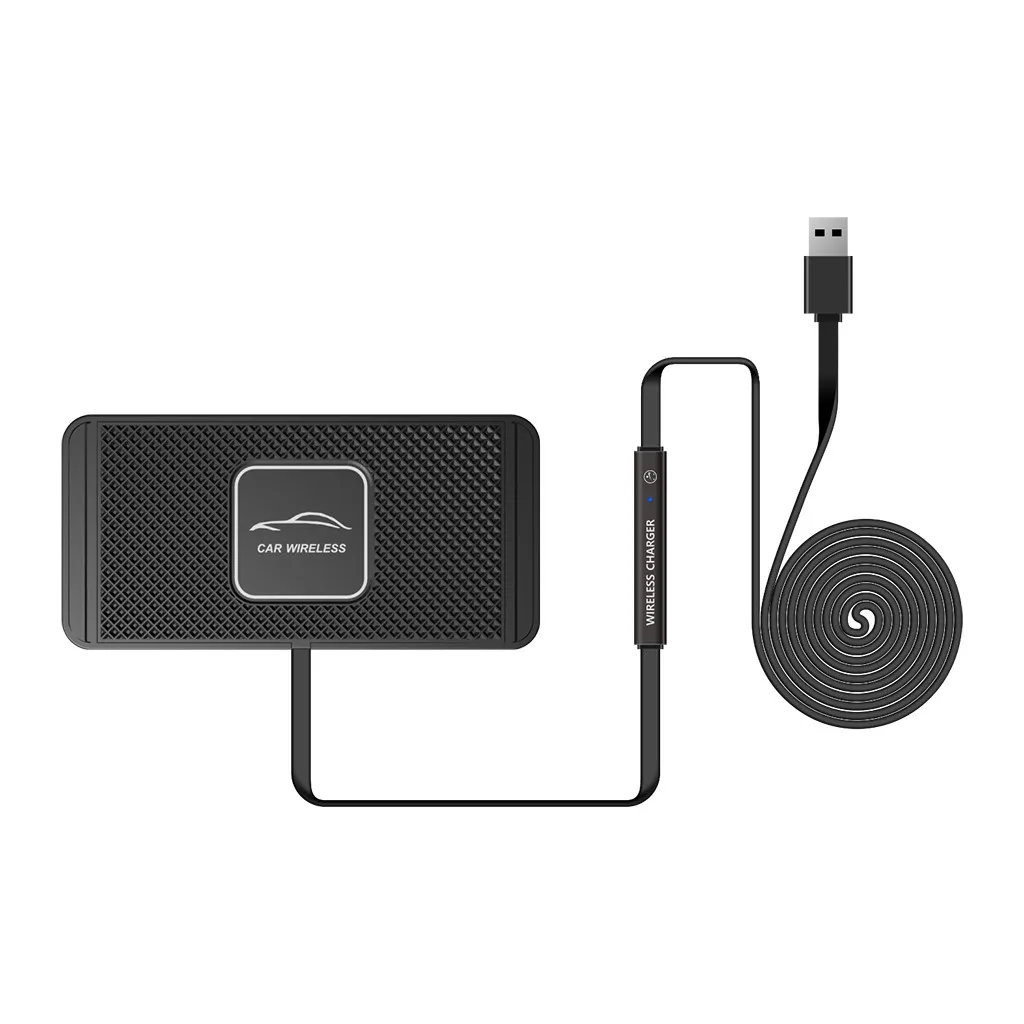 

Ouhaobin Wireless Car Charger Silicone Pad with GPS Holder QI Standard wireless charger for Samsung Galaxy Note8 for iPhone X