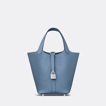 small Blue Большая вместительная женская сумка через плечо из натуральной кожи, элегантная сумка, повседневная сумка-тоут, женские сумки для покупок, сумки через плечо - Цвет: small Blue