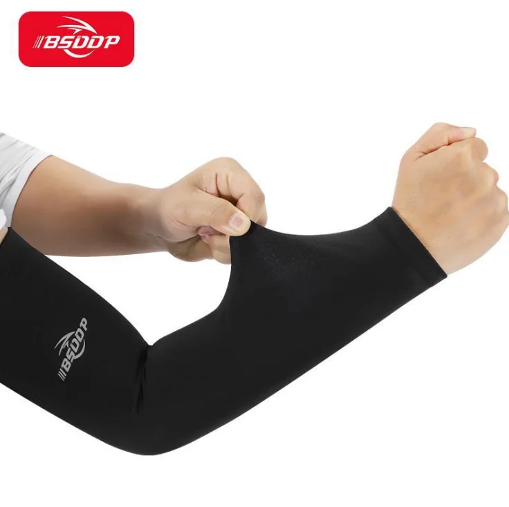 1 Pair Cooling Arm Sleeves Cover UV Sun Protection Basketball sports Stretch 