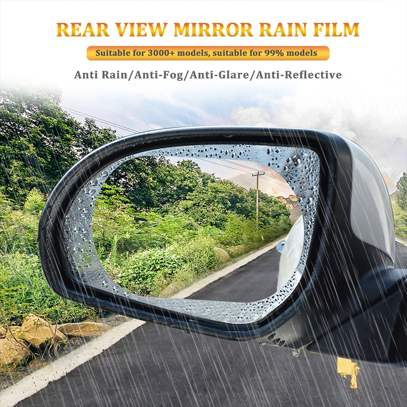 

2pcs For Hyundai Getz Solaris H1 Santa fe Accent Solaris I10 I30 Car Rearview Mirror Waterproof Anti-Fog Sticker Rainproof Film