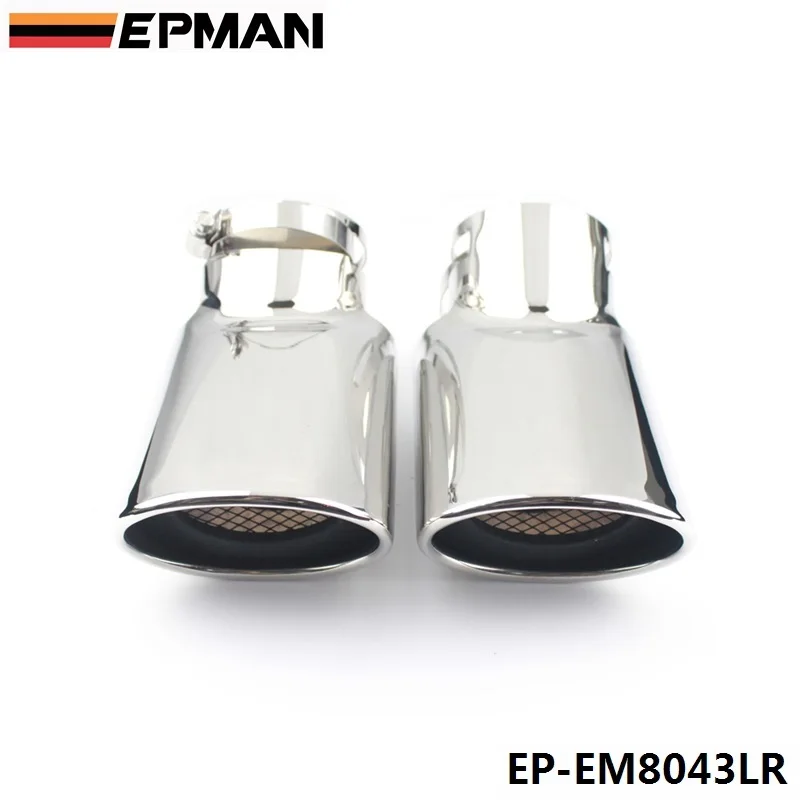 2 Pcs Chrome Stainless Steel Exhaust Muffler Tip For Land Rover 05-12 Range Diesel EP-EM8043LR | Автомобили и мотоциклы