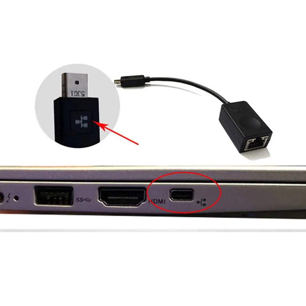 Мини адаптер Ethernet порта Thinkpad X1 2018/X280 Rj45 линия Nic кабель Microethernet 4X90F84315