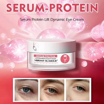 

Natural Serum Protein Lifting Firming Eye Cream Facial Care Cream Soothe Soft Skin Water