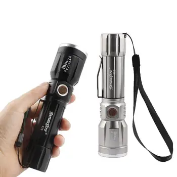 

LED Flashlight Light Powerful Bright Adjustable Focus For Camping Hiking