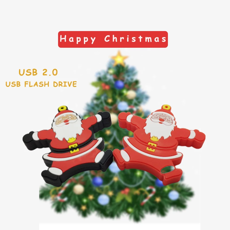 Красивая флешка usb флеш накопитель 32 ГБ 16 2 0 64 креативная Рождественская модель