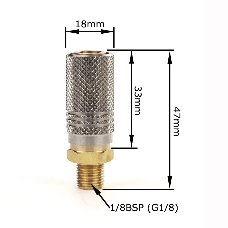 Расширенный PCP Air Charging Quick Release Adapter Socket 1/8BSP(G1/8