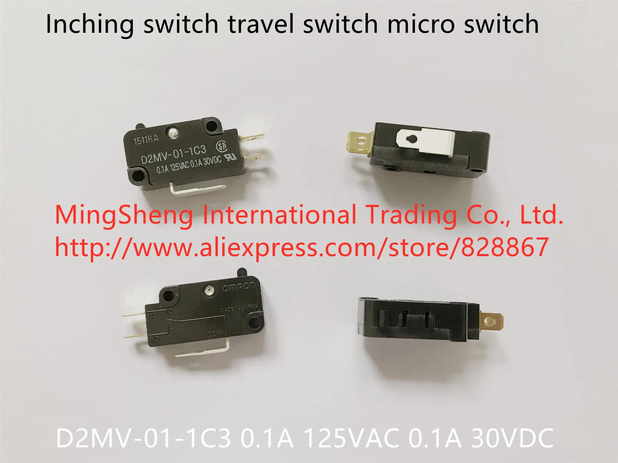 Original New 100% D2mv-01-1c3 0.1a 125vac 0.1a 30vdc Inching Switch ...