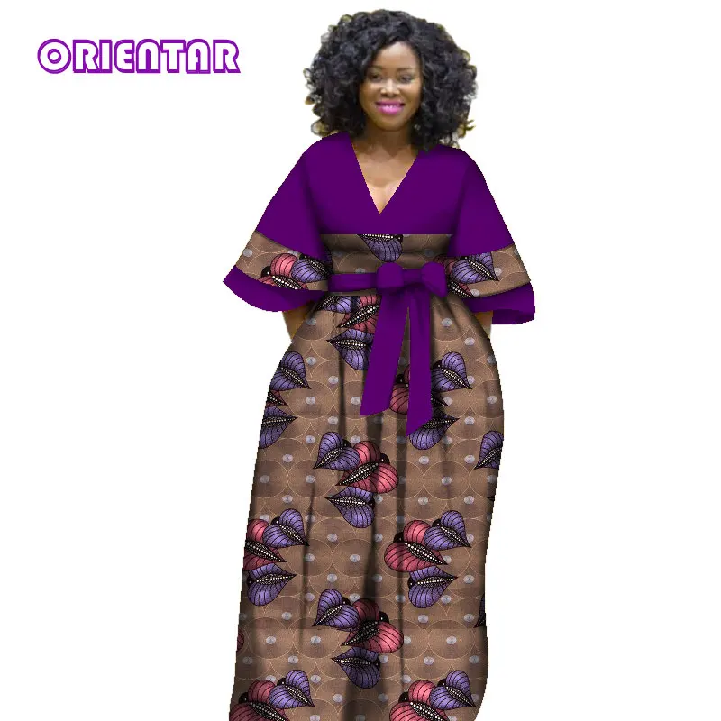 Африканские платья для женщин Bazin Riche Ankara Femme африканская одежда женское платье с