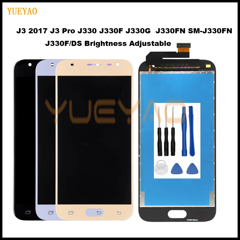 Оригинальный J3 2017 ЖК дисплей для Samsung Galaxy J330 J330F SM сенсорный дигитайзер экран с
