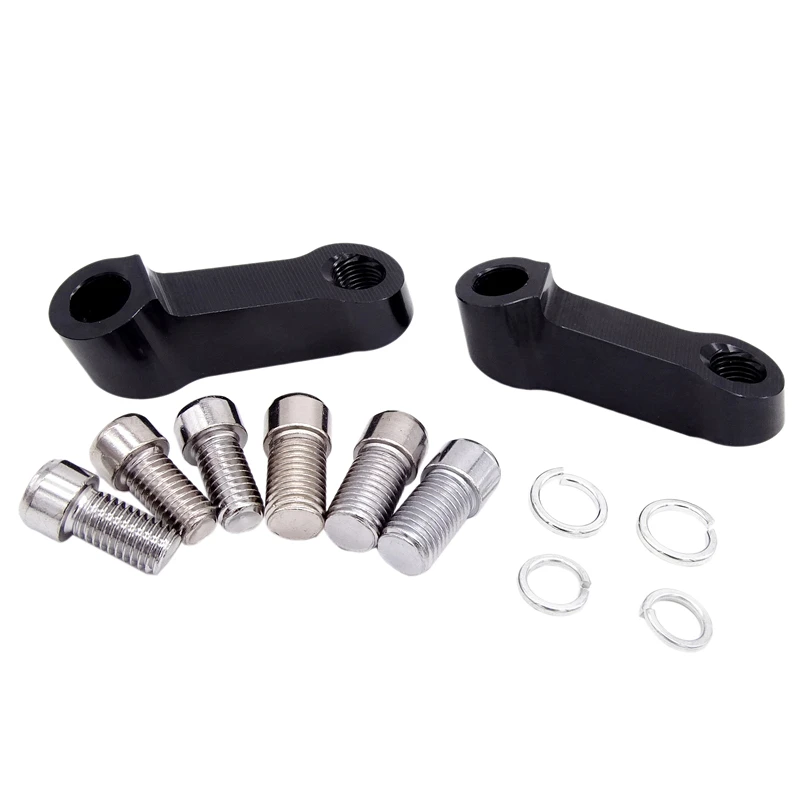 

2 Pcs Motorcycle Rearview Mirrors Extension Riser Adapter For Honda CB400 VTEC CB1300 CB1100 CB500F CB600F