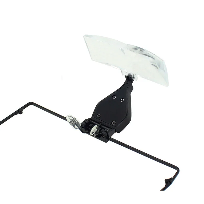 

Hot Sale Eyelash Extension LED Light Magnifying Spec Glasses Hands Free Magnifier Multiples Adjustable Lenses Tools For Reading