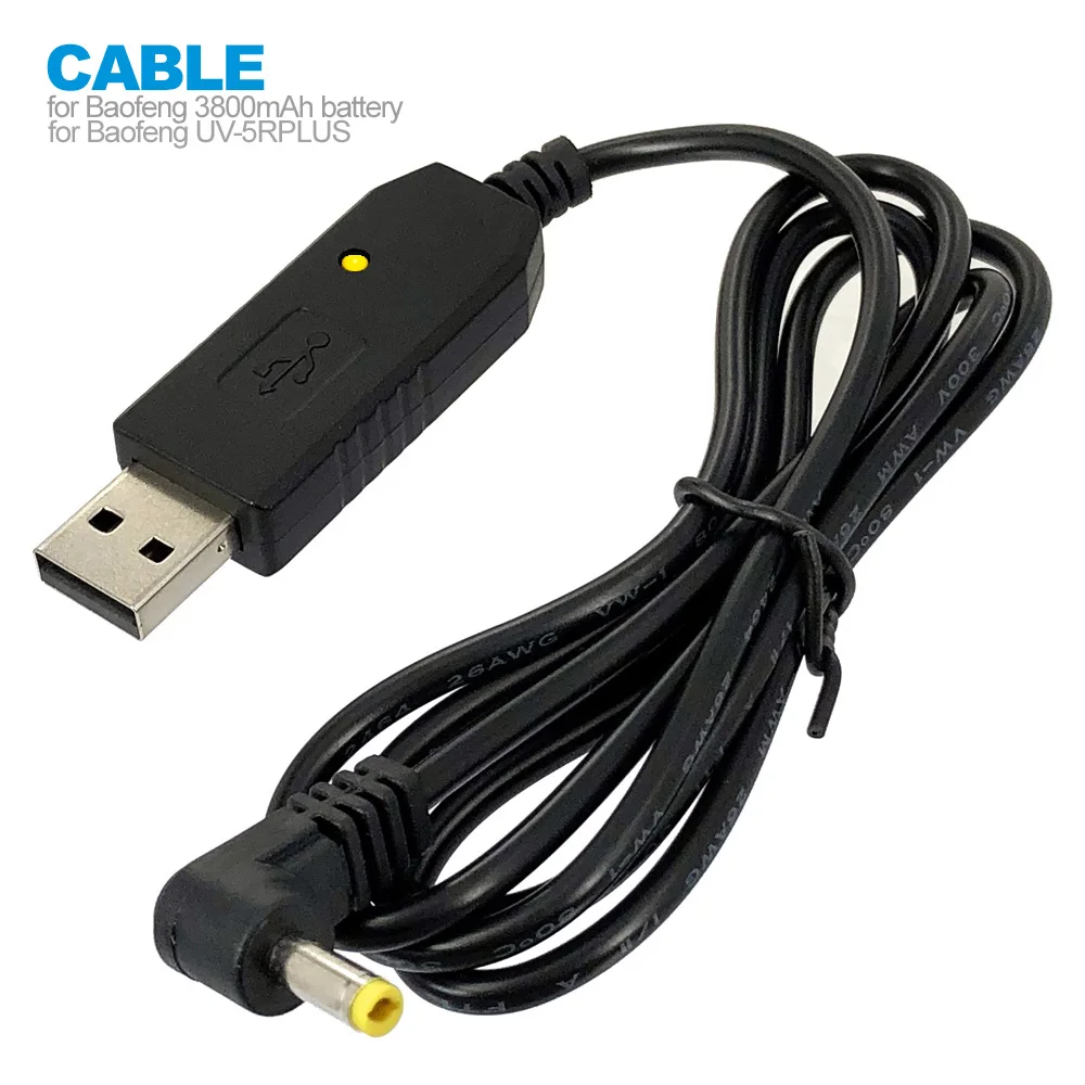 USB Зарядное устройство кабель для BaoFeng UV-5R серии 3800 мА/ч, BL-5L Батарея для Baofeng BF-UVB3 плюс BF-UV82 плюс UV-S9 иди и болтай Walkie Talkie