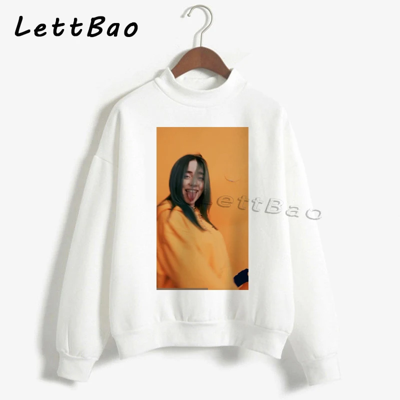 Billie Eilish толстовки свитер уличная Эстетическая Готическая Moletom Feminino Ullzang Harajuku на заказ Женская толстовка Femme 90s