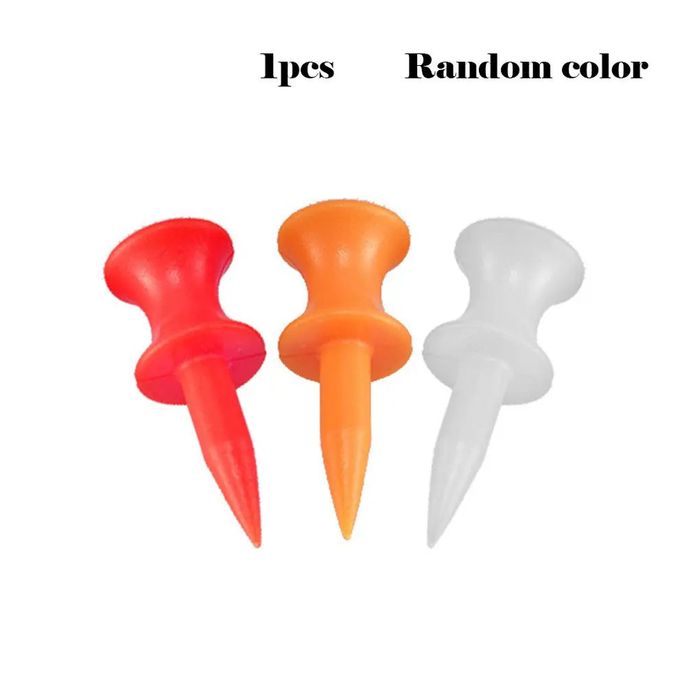 

10PCS Plastic Golf Tees Solid Color Tees Set Golf Ball Nails Portable Training Aids Durable Balls Standing Sticks