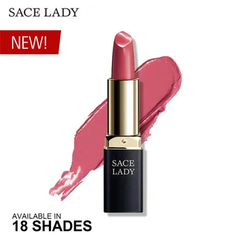 

SACE LADY 18 Colors Silky Matte Lipstick Makeup Waterproof Nude Velvet Lip Stick Make Up Smooth High Pigmented Texture Cosmetic