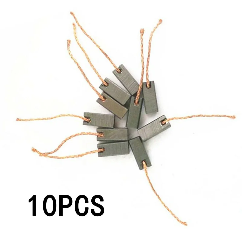 

10x Wire Leads 7x8x19mm Electric Generator Motor Carbon Brush Alternator Generic power tools accessories Carbon Brushes