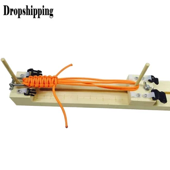 

Simple Manual DIY Umbrella Shaped Rope Outdoor Bracelet Raw wood is used as raw material weaving Woven Frame Jewelry Tool