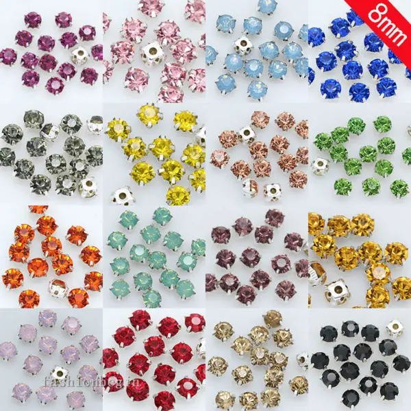 Sew On 10mm Crystal Rhinestone Torx White Glass Jewels Faceted Bead