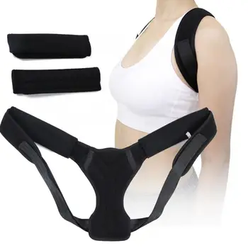 

Adult Children Hunchback Correction Belt Back Spine Support Posture Corrector Braces XS S M L Size With 2pcs Shoulder Pads