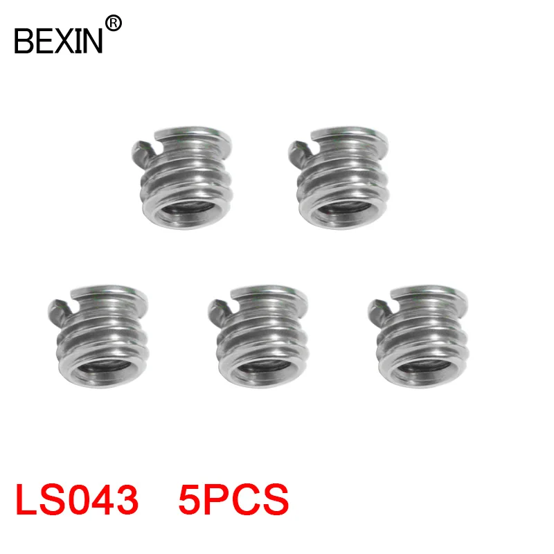 5PCS LS043 Винт для камеры с резьбой 1/4 до 3/8, адаптер для крепления камеры, винт для штатива камеры, монопода, Шаровые Головки - Цвет: 5PCS LS043