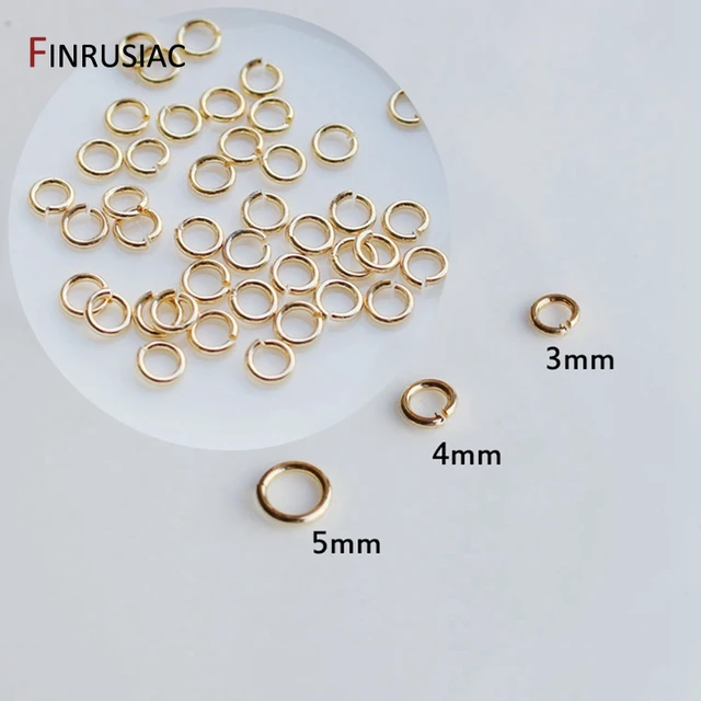 18k Gold Plated Jump rings For Jewelry Making, Brass Open Split Rings  Connection Rings For DIY Jewelry Accessories Wholesale - AliExpress