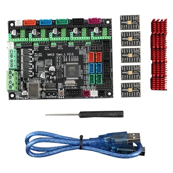 

HOT-Dotbit 3D Printer MKS GEN L V2.0 Motherboard + TMC2208 Stepper Motor Driver Kit Marlin