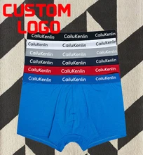 Customize Your Logo Pantalones Cortos Hombres Ropa Interior Transpirable Suave De Los Boxeadores De Los Hombres De Boxer Shorts