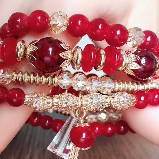 Nneka Crystal Beads Charms Bracelets - Image 3