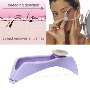 

Women Facial Hair Remover Spring Threading Epilator Face Defeatherer DIY Makeup Beauty Tool for Cheeks Eyebrow Wholesales