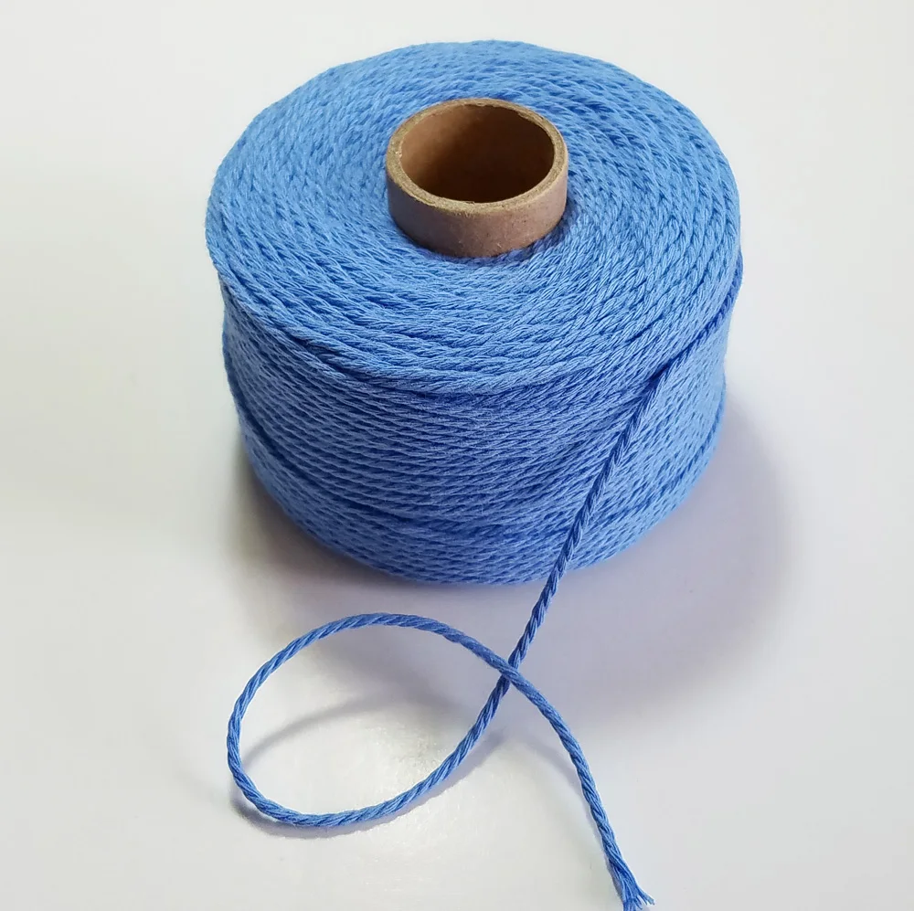 Оптовая продажа 100% хлопковый шнур 80 м/рулон 10 шт./лот витые шнуры|cotton rope|twine cordcotton