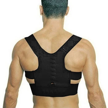 

Fitness Accessory Adjustable Magnetic Back Support Belt Bad Posture Corrector Clavicle Spine Shoulder Lumbar Brace Correction