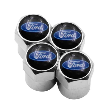 

4pcs Car Tire Wheel Valve Cap for Ford Mk2 Mk3 Mk4 Mk5 Mk7 Fiesta FOCUS 2 3 4 5 Car Accessories Car Decoration Cover