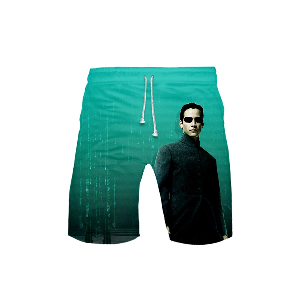 The Matrix Science фантастика, шорты, шорты, новые летние быстросохнущие пляжные шорты мужские, хип-хоп шорты, пляжная одежда