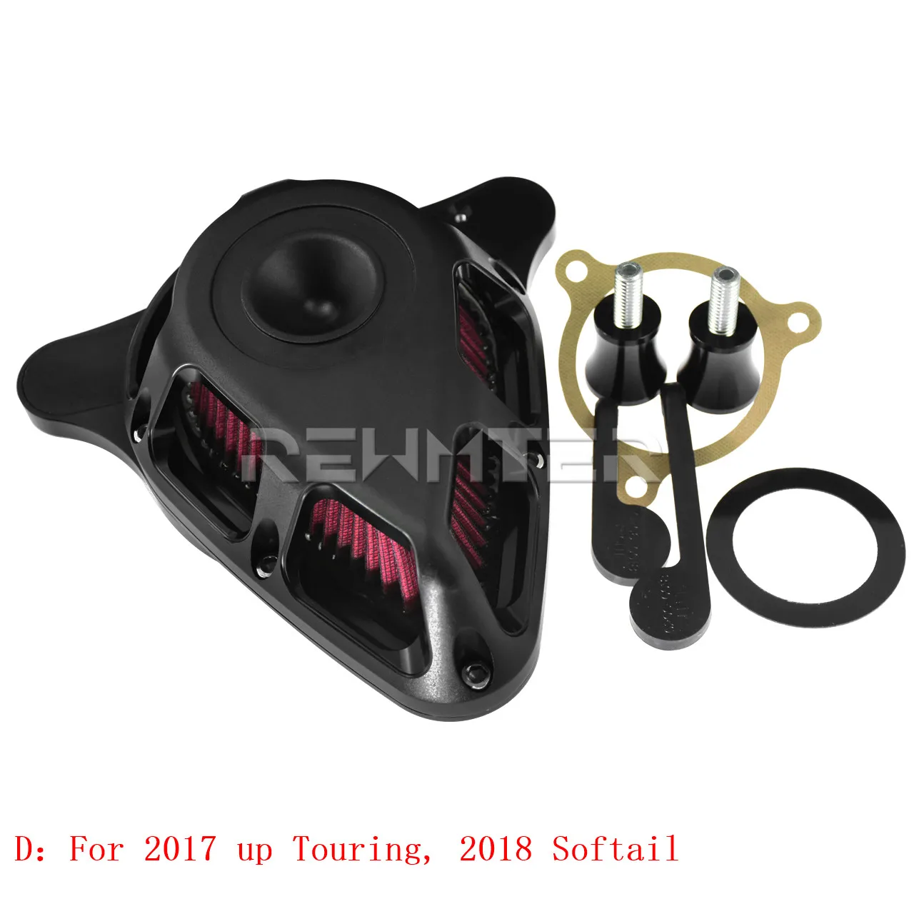 Фильтр для очистки воздуха мотоцикла для Harley XL Sportster 2004- Touring Electra Glide Ultra Softail Dyna комплект воздушного фильтра - Цвет: 3-D-without logo