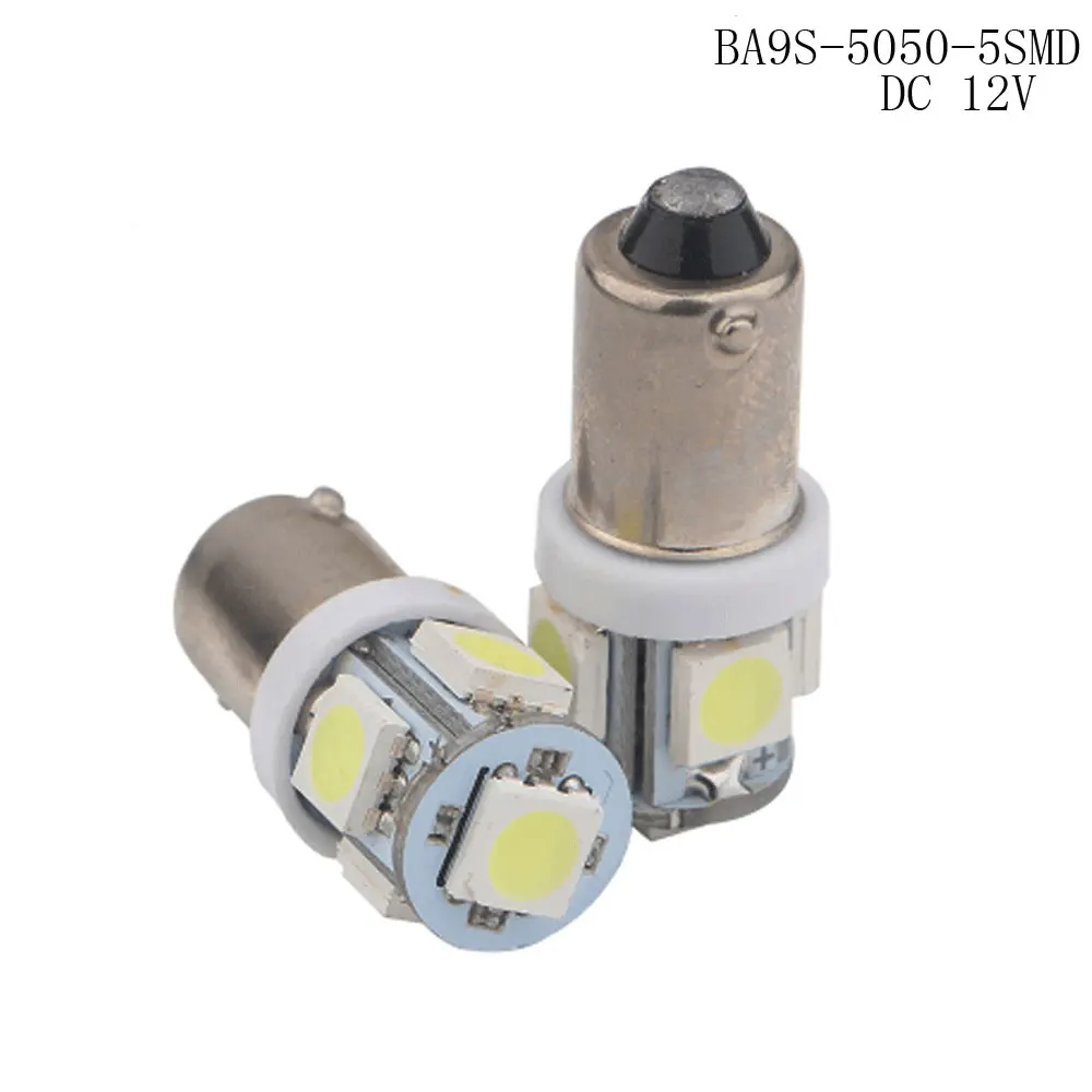 Автомобильная лампа для чтения заднего хода BA9S 5 SMD/9SMD 5050 внутренняя светодиодная