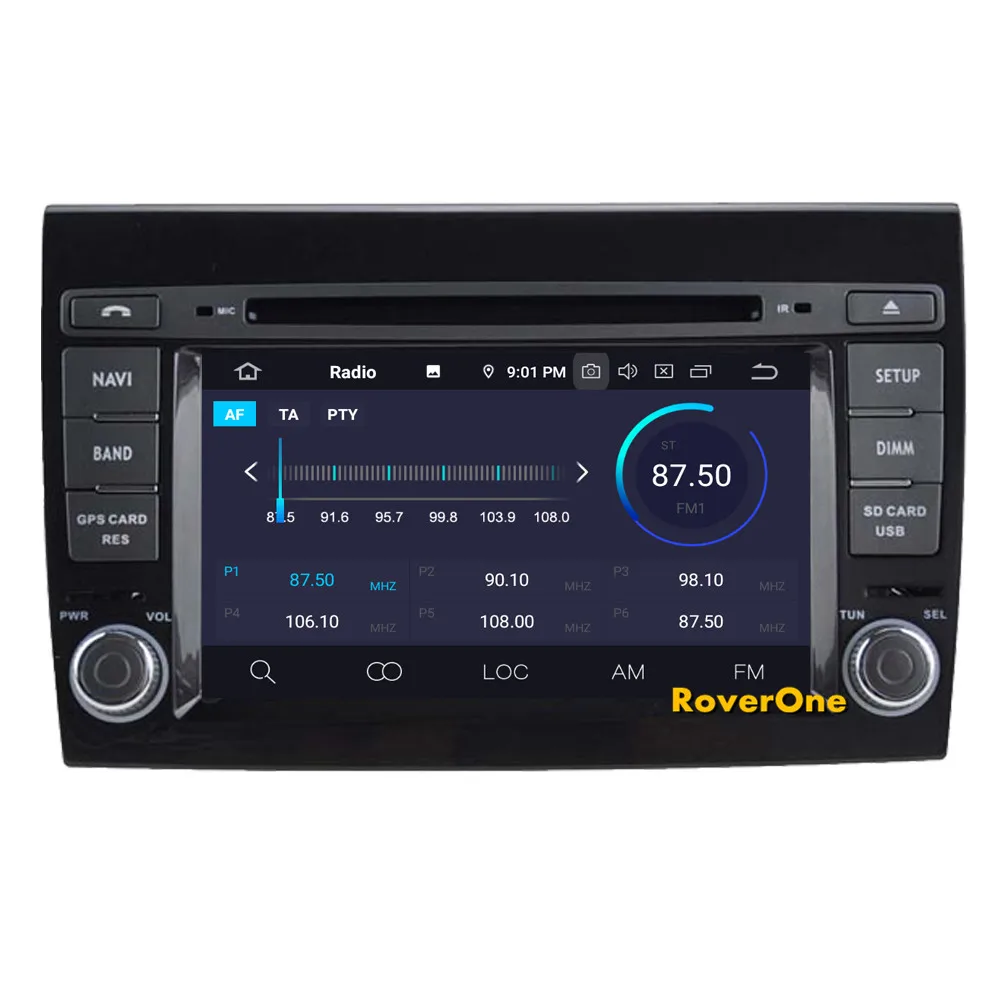 Clearance RoverOne Car Multimedia System For Fiat Bravo 2007-2013 Android 9.0 Octa Core Autoradio GPS Stereo Bravo Media Multimedia 8