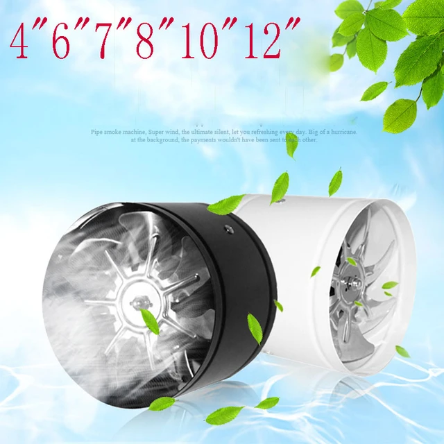 220V Round Duct Fan 4 6 7 Booster Exhaust Ventilator Ventilation Vent Air  for Window Wall Bathroom Toilet Kitchen - AliExpress