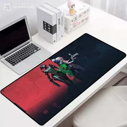 Gamer teclado almofada valorant grande jogo tapetes de mesa gaming mousepad bonito computador mesas tapete para escritório desktop mouse almofadas