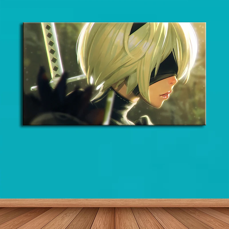 Печать Искусство NieR Automata печать плакат jorha № 2 Тип B на холсте плаката значок 2B