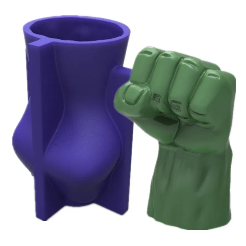 

3D Large Fist Silicone Mold Cake Chocolate Clay Plaster Mould Candle Mold Handmade Soap Silicone Mold For Home Decoration