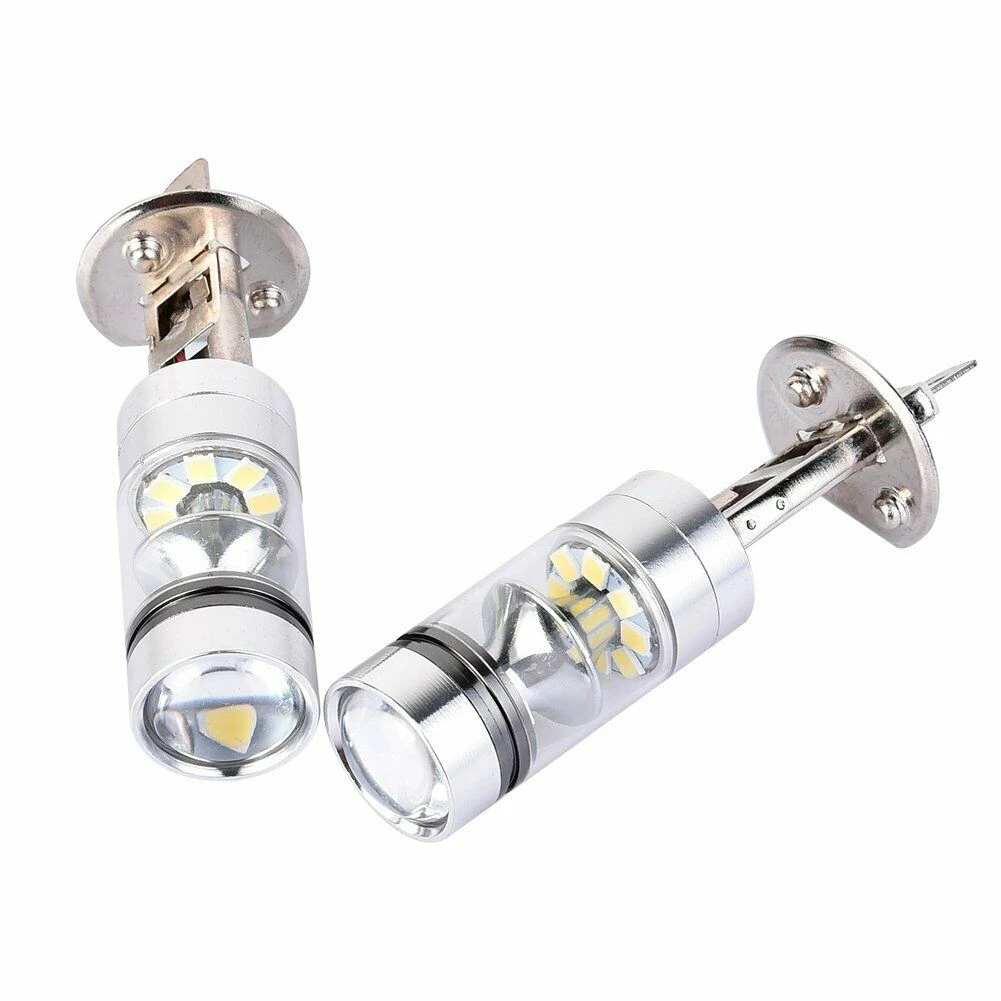 2 шт./компл. H1 100W Светодиодный белый 12-24V 20-SMD 1000LM светодиодный туман Lihgt 6000 К Белый свет фар дальнего света Лампа универсальна для всех моделей автомобилей