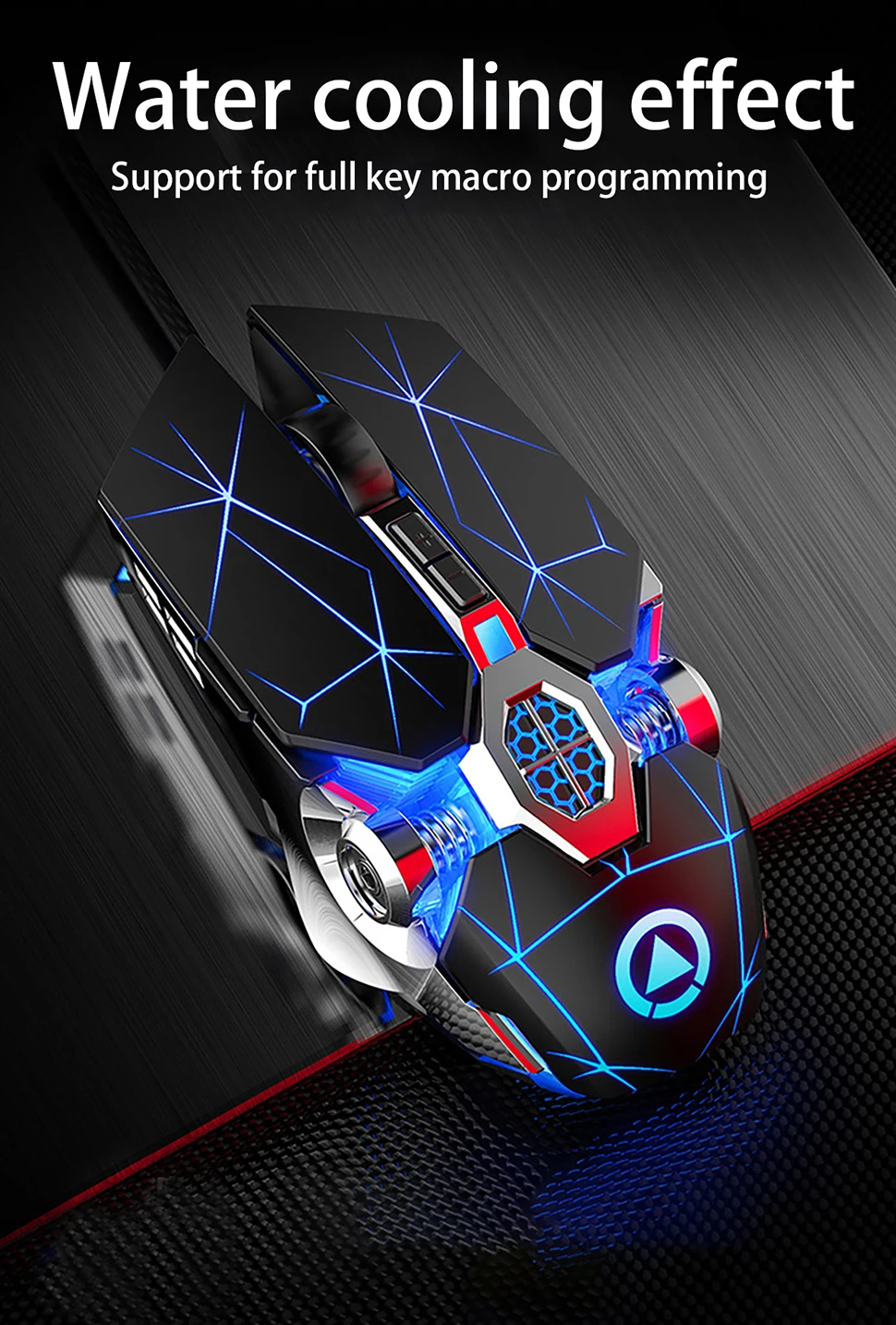 RGB Gaming Mouse Rechargeable Wireless Silent Mice Gamer Ergonomic 7 Keys LED Backlit USB Optical Mause For Laptop Computer PC